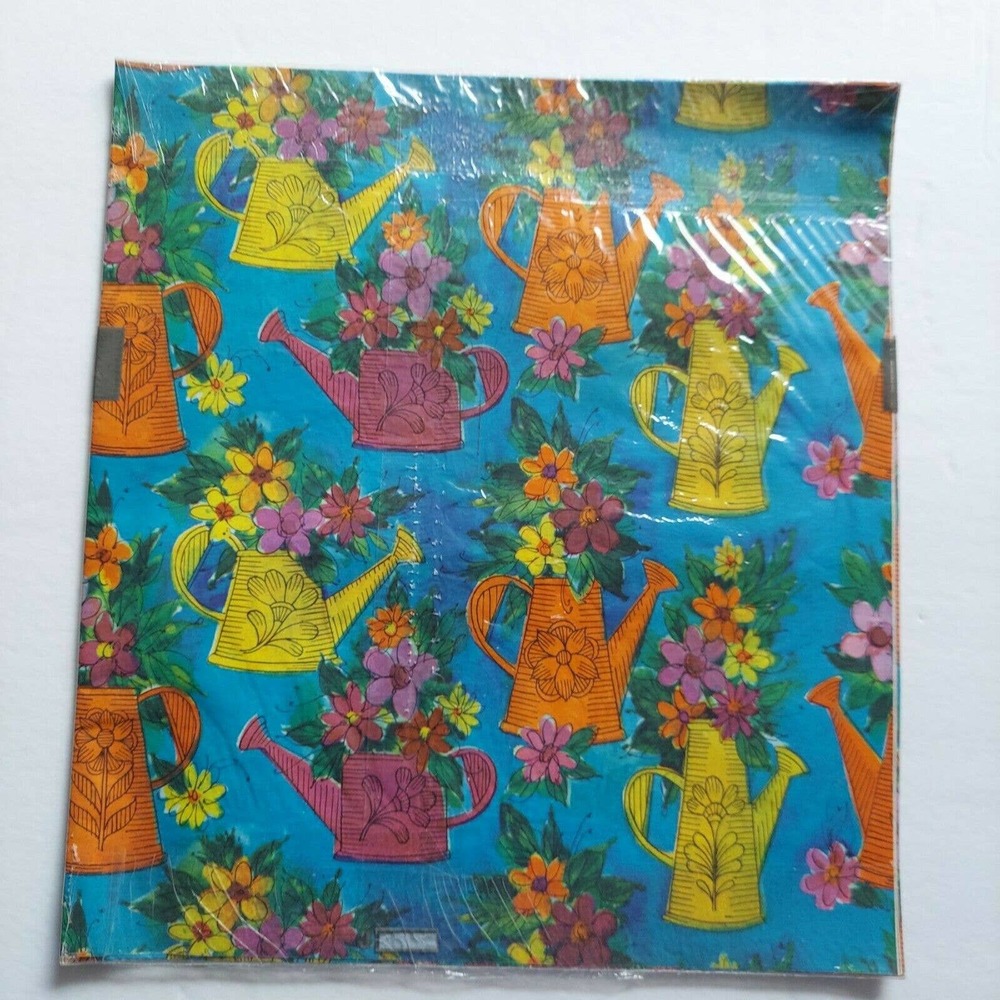 Sealed Vintage Buzza Cardozo Color Magic Flower Gift Wrap Flat Sheet Paper NOS - Picture 4 of 6